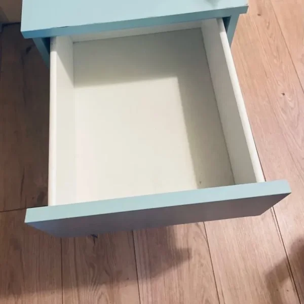 Duck egg bedside table