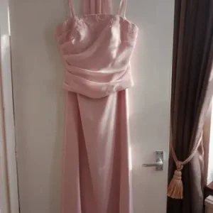 Ronald Joyce pale pink chiffon bridesmaid dress size 6 - Image 2
