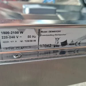 Beko stainless steel dishwasher with catlery drawer on top - Image 6