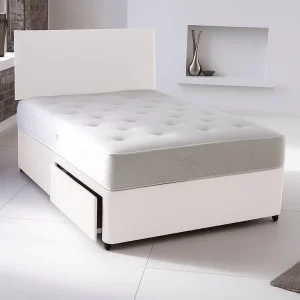 Divan bed with back support and smooth drawers – Single, Small Double, Double, King Size