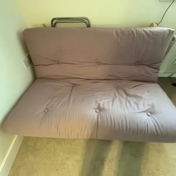 Purple futon