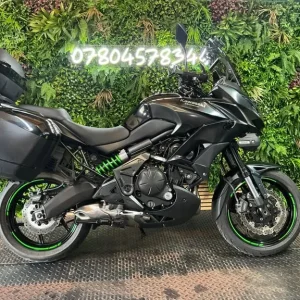 Kawasaki KLE 650 66 reg black with fog lights - Image 2