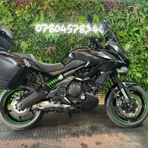 Kawasaki KLE 650 66 reg black with fog lights - Image 3
