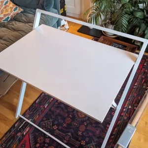 White foldable office desk