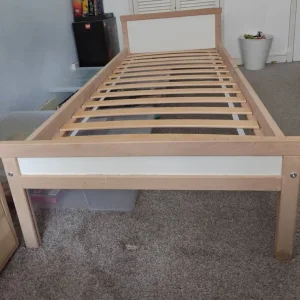 Luroy IKEA kids single wooden bed frame - Image 2