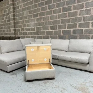 DFS Saphina Corner Sofa with Matching Footstool - Image 3