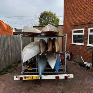 9 kayaks and trailer - Image 8