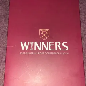 West Ham United 2022/23 Conference League Winners Photos & Coin