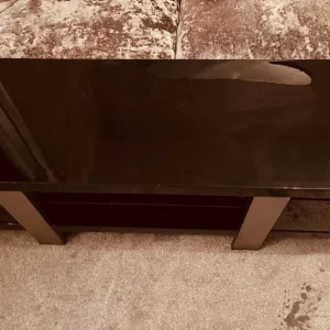Piano black TV cabinet - Image 3