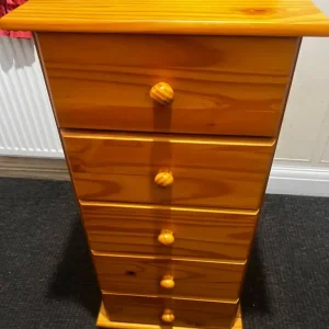 Pine chest of drawers - Image 5
