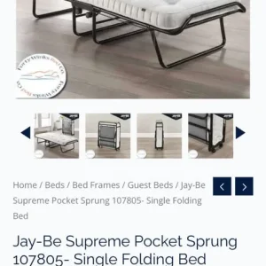 Jay-bee fold up bed with mattress - Image 7