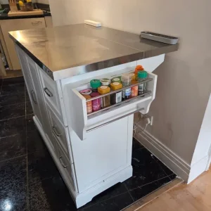 Kitchen island with drop leaf extension - Image 7