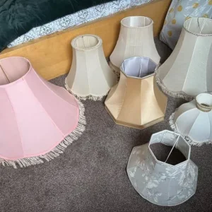 17 large vintage lampshades - Image 2