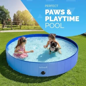 Large blue folding pet paddling pool - Image 4