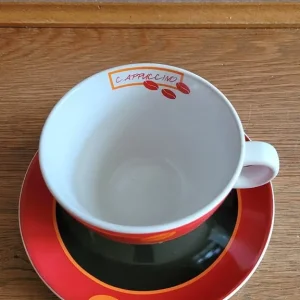 Cappuccino Coffee Mugs with Saucers - Image 3