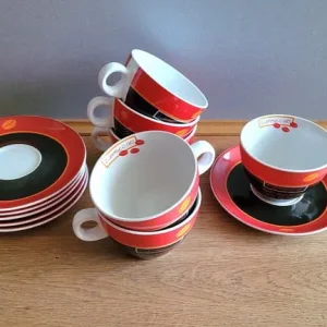 Cappuccino Coffee Mugs with Saucers - Image 6