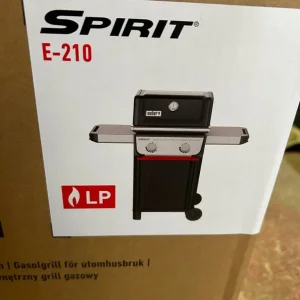 Weber SPIRIT E-210 GAS BARBECUE, cover and tools