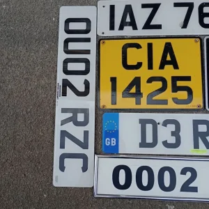 Old number plates x8 - Image 3