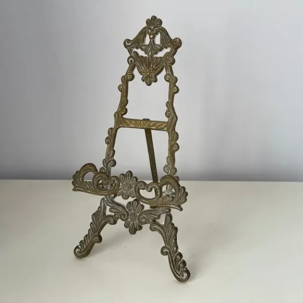 Vintage Brass Decorative Easel Stand