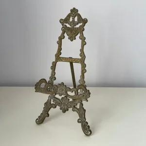Vintage Brass Decorative Easel Stand