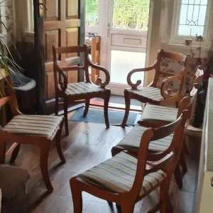 X6 Yew wood chairs - Image 2