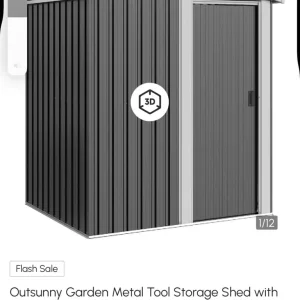Outsunny garden metal shed