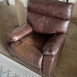 Leather Set of 3, 2, and 1 Seater Recliner Sofas - Image 3