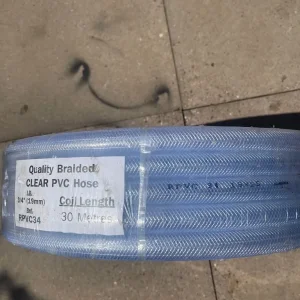 30m blue braided PVC hose - Image 2