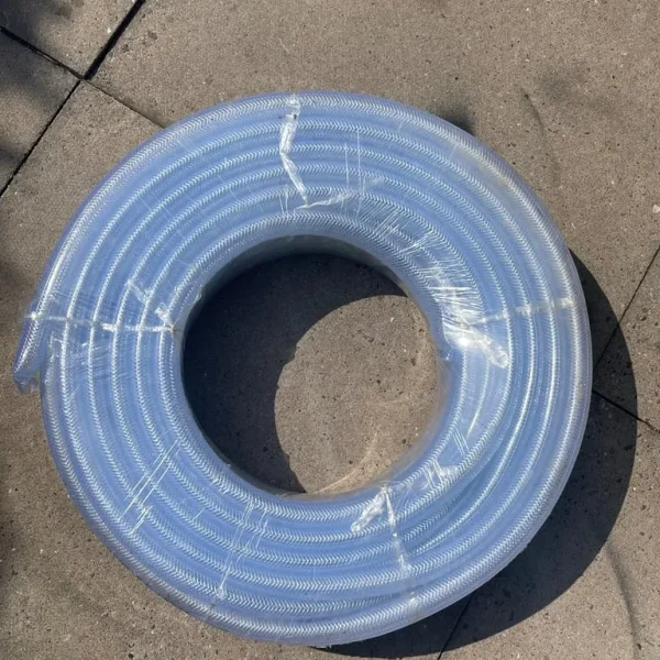 30m blue braided PVC hose