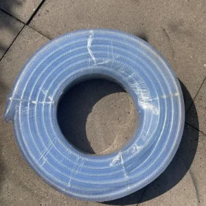 30m blue braided PVC hose