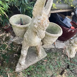 Stone ornaments and cast iron cauldron - Image 2