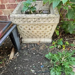 Stone ornaments and cast iron cauldron - Image 4
