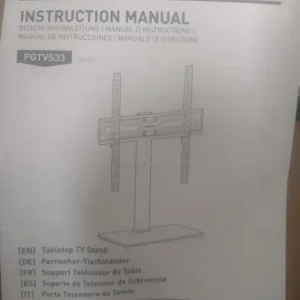 Black metal TV stand - Image 3
