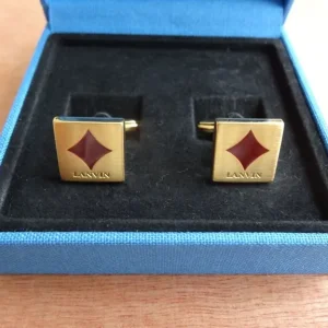 New Lanvin Square Logo-engraved Cufflinks - Image 2