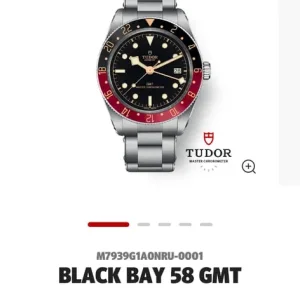 TUDOR Coke Black Bay 58 GMT 39mm Automatic Watch - Image 2