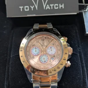 ToyWatch Womens rose gold and clear plastic wristwatch - Image 2