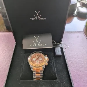 ToyWatch Womens rose gold and clear plastic wristwatch - Image 4