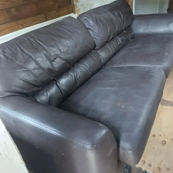 Brown Leather Sofa Suite