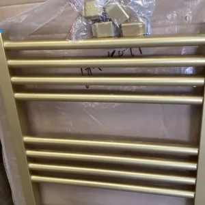 Brushed gold towel ladder radiators
