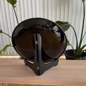 Japanese cloisonné plum blossom plate by Takeshi Yoshida - Image 2