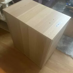 IKEA Storage Unit – White Stained Oak Effect – Adjustable Shelf - Image 3