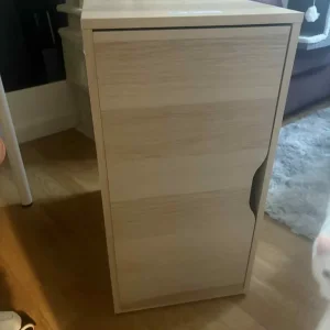 IKEA Storage Unit – White Stained Oak Effect – Adjustable Shelf - Image 5