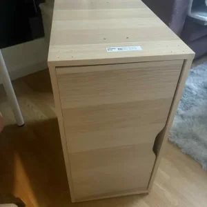 IKEA Storage Unit – White Stained Oak Effect – Adjustable Shelf - Image 6