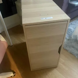 IKEA Storage Unit – White Stained Oak Effect – Adjustable Shelf - Image 7