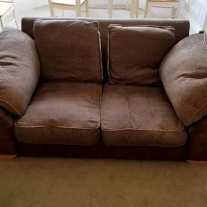 Matching brown sofa pair - Image 2