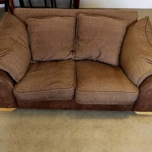 Matching brown sofa pair