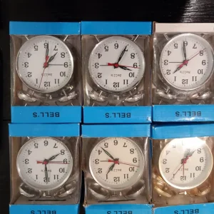 Wind-up double bell clocks - Image 4