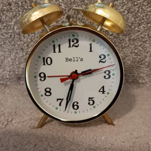 Wind-up double bell clocks