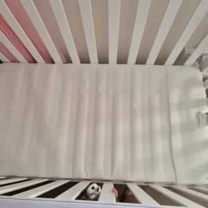 Used cot bed with mattress - Image 3