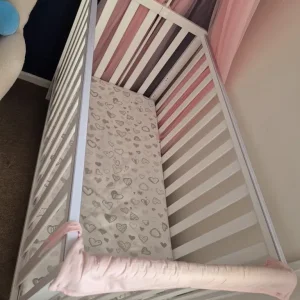 Used cot bed with mattress - Image 5